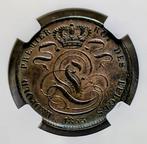 België. Leopold I. 5 Centimes 1853 Key date AU DETAILS
