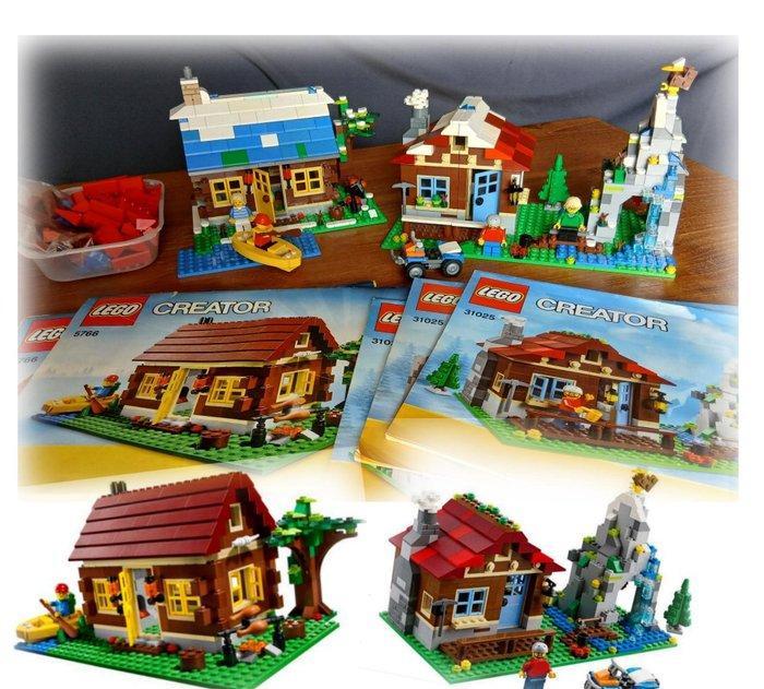Lego Set - Creator - Twee sets 3in1 nrs. 5766 Log Cabin, Enfants & Bébés, Jouets | Duplo & Lego
