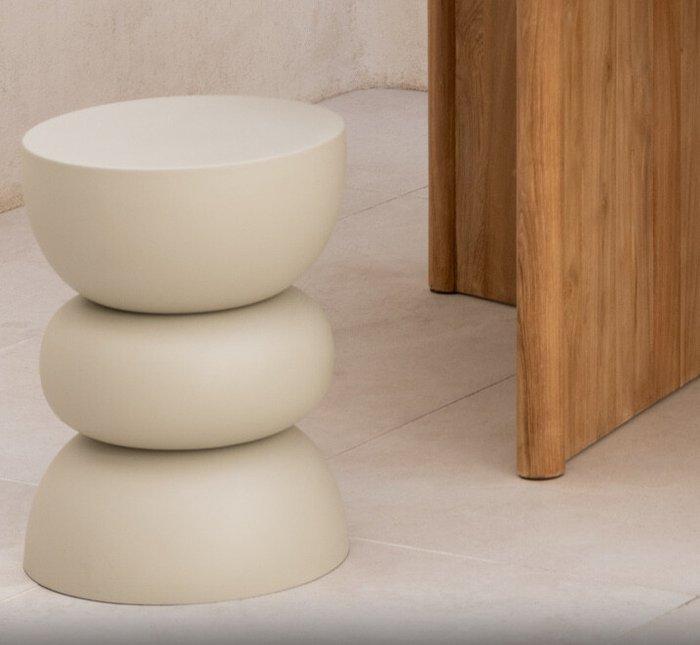 Piédestal - Métal - Beige, Antiquités & Art, Art | Objets design