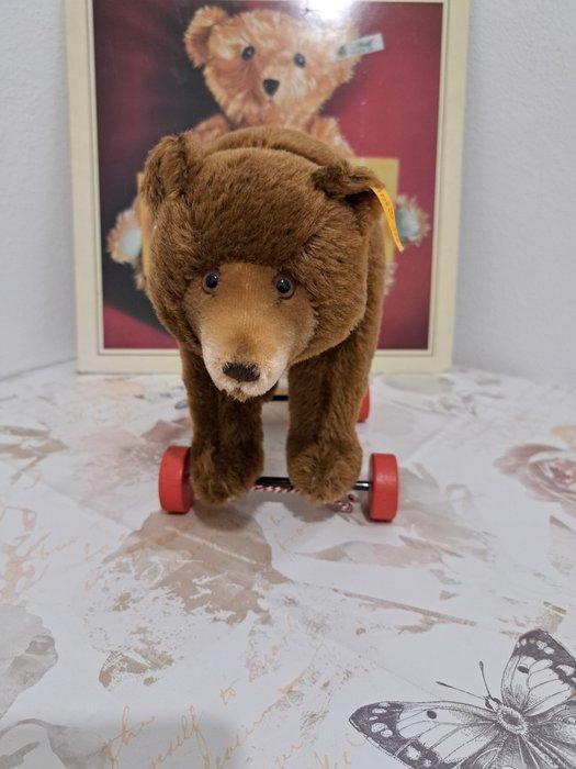 Steiff - Teddybeer Classic 1938 Bär auf Räder 30 - 1990-2000, Antiek en Kunst, Antiek | Speelgoed