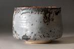 Bol à thé Nezumi Shino par Kenji Kato, Shinsho Kiln -
