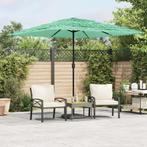 vidaXL Parasol met stalen paal 248x248x248 cm groen, Tuin en Terras, Verzenden, Nieuw