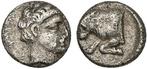 380-340 Bc v Chr Caria, Uncertain Circa 380-340 Bc Ar Dio..., Postzegels en Munten, Munten en Bankbiljetten | Verzamelingen, Verzenden