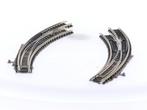 Schaal N Fleischmann 9168 en 9169 Gebogen Wissel Set L +..., Hobby en Vrije tijd, Modeltreinen | N-Spoor, Gebruikt, Gelijkstroom