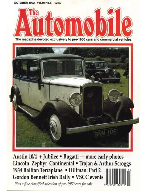 1992 THE AUTOMOBILE MAGAZINE 09, Livres, Autos | Brochures & Magazines