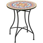 Tuintafel - Mozaïek - Rond - Bistro - Multicolor, Ophalen of Verzenden, Nieuw