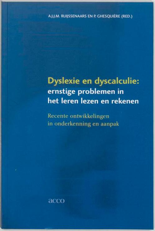 Dyslexie en dyscalculie 9789033451485, Livres, Livres d'étude & Cours, Envoi