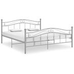 vidaXL Bedframe zonder matras metaal grijs 140x200 cm, Huis en Inrichting, Slaapkamer | Bedden, Verzenden, Nieuw