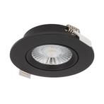 LED Inbouwspot - Hydra - slim-fit - 6w - dim2warm - Zwart, Verzenden
