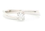 Sans Prix de Réserve - Bague - 18 carats Or blanc - 0.35ct., Handtassen en Accessoires, Ringen, Nieuw