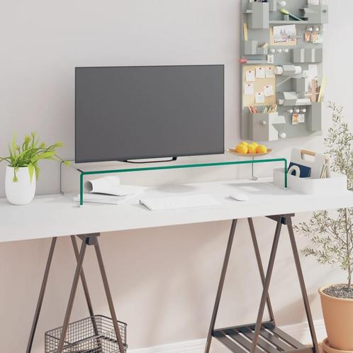 vidaXL Tv-meubel/monitorverhoger transparant 90x30x13 cm, Huis en Inrichting, Kasten |Televisiemeubels, Nieuw, Verzenden