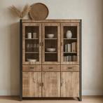 Buffetkast Mangohout Britt 140 cm, Huis en Inrichting, Kasten | Buffetkasten, Verzenden, Nieuw, Overige houtsoorten, Industriële meubels