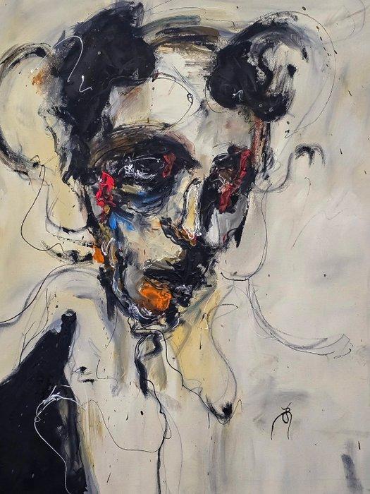 Arvydas Gaiciunas (Retne) - Ulo N-7 – Abstract Expressionist, Antiek en Kunst, Kunst | Schilderijen | Modern