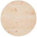 vidaXL Tafelblad Ø70x2,5 cm massief grenenhout, Verzenden, Nieuw