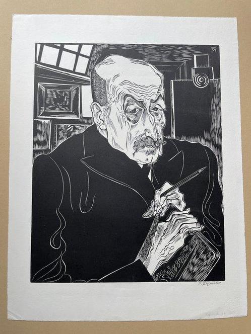 Conrad Felixmüller (1897-1977) - Bildnis Max Liebermann, Antiek en Kunst, Antiek | Overige Antiek