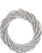 Krans wilgentenen 25 cm. Wit /st Krans wilgentenen, Nieuw
