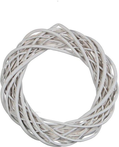 Krans wilgentenen 25 cm. Wit /st Krans wilgentenen, Huis en Inrichting, Woonaccessoires | Kunstplanten en Kunstbloemen, Nieuw