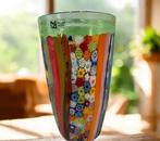 Filippo Maso - Vaas - Murano-glas en Murrine millefiori
