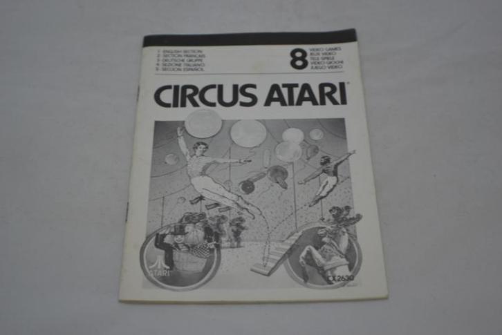 Circus Atari (ATARI MANUAL), Games en Spelcomputers, Spelcomputers | Atari
