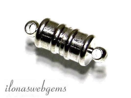 Verzilverd magneetslotje ca. 16x6mm, Hobby & Loisirs créatifs, Fabrication de Perles & Bijoux, Envoi