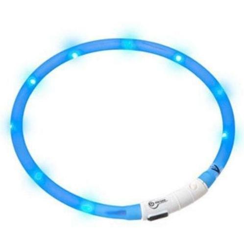 LED EASYDOG halsband - blauw - inkortbaar 20 tot 70 CM, Maison & Meubles, Lampes | Autre, Envoi