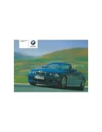 2005 BMW M3 CABRIOLET INSTRUCTIEBOEKJE ENGELS, Auto diversen, Handleidingen en Instructieboekjes, Ophalen of Verzenden