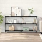 vidaXL Wandtafel Zwart eiken 156 x 28 x 80,5 cm Bewerkt hout, Verzenden, Nieuw