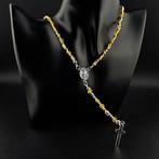 Ambre - Pastel Glow Prayer Rosary – Oval Beads • Metal Chain