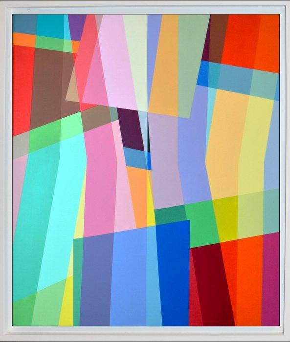 Vincent Huot - Composition abstraite #41, Antiek en Kunst, Kunst | Schilderijen | Modern