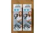 Veiling - 2x Bluetooth Selfie Stick met Geïntegreerd Tripod