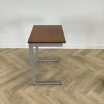 schooltafel (hxbxd) 76x70x50 cm, bruin blad - grijs, Huis en Inrichting, Tafelonderdelen, Gebruikt