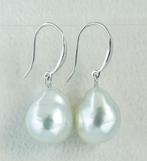 Oorbellen - 18 karaat Witgoud Parel - South Sea, Echte Barok, Nieuw