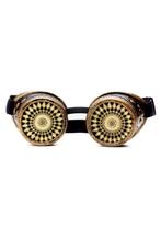 Goggles Steampunk Bril Spiral Brons Montuur Bronzen Burning, Kleding | Heren, Ophalen of Verzenden, Nieuw