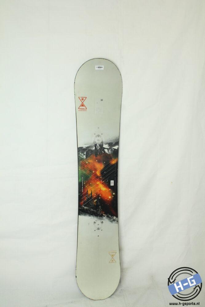 Refurbished - Snowboard - Burton Progression white - 152, Sport en Fitness, Snowboarden, Board, Gebruikt, Ophalen of Verzenden