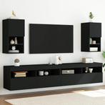 vidaXL Tv-meubelen 2 st met LED-verlichting 30,5x30x60 cm, Huis en Inrichting, Kasten |Televisiemeubels, Nieuw, Verzenden