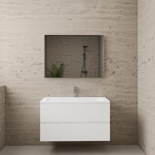 ACTIE BWS Badmeubel | Paris | Wit 100 cm | Hoogglans Wit, Doe-het-zelf en Bouw, Sanitair, Bad, Nieuw, Ophalen of Verzenden