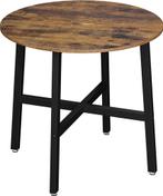 Eettafel / keukentafel - rond - diameter 80 cm - bruin /, Verzenden, Nieuw