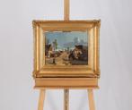 Emile De Cauwer (1828-1873) - Gezicht op een Frans dorp