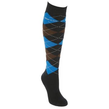 Chaussettes brescia darkblue carreaux, t. 34-36 - kerbl, Neuf