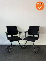 Ahrend 240 - Slede - Set van 2 - Zwart onderstel  - Nieuwe z, Vergader- of Presentatieruimte, Ophalen of Verzenden, Gebruikt, Stoel