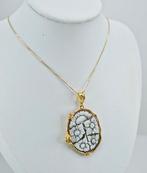 Zilver, Verguld - Cameo - Floreale kamé, Handtassen en Accessoires, Antieke sieraden