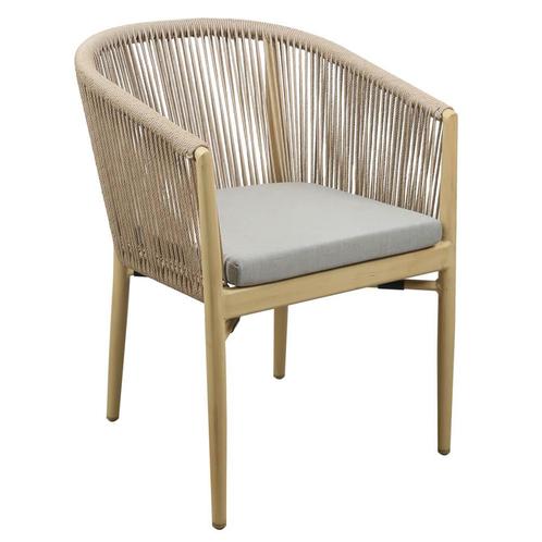 Stoel | VEGA | Aluminium Rotan/Aluminium | Beige |, Zakelijke goederen, Horeca | Keukenapparatuur, Nieuw in verpakking, Verzenden