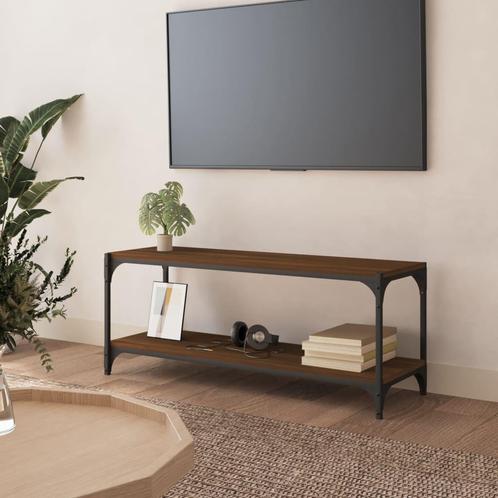 vidaXL Meuble TV ChÃªne marron 100x33x41 cm Bois, Maison & Meubles, Armoires | Mobilier de télévision, Neuf, Envoi