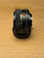 Minolta MD 50mm 1:2 objectief incl. org. achterdop, Audio, Tv en Foto, Nieuw