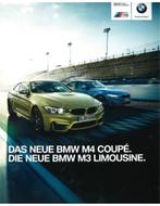 2014 BMW M3 | M4 BROCHURE DUITS, Boeken, Auto's | Folders en Tijdschriften, Nieuw, Ophalen of Verzenden