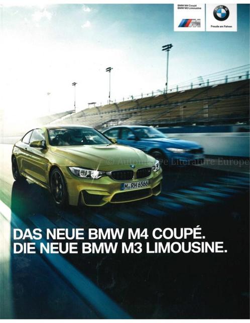 2014 BMW M3 | M4 BROCHURE DUITS, Boeken, Auto's | Folders en Tijdschriften, Ophalen of Verzenden