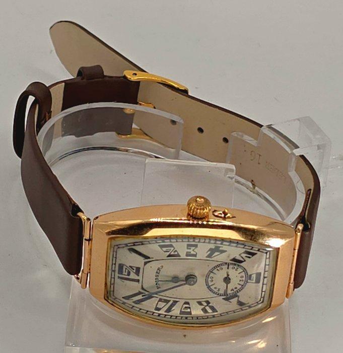 P.Moser Le Locle - mächtige Tonneau Armbanduhr 14K Gold -, Bijoux, Sacs & Beauté, Montres | Hommes