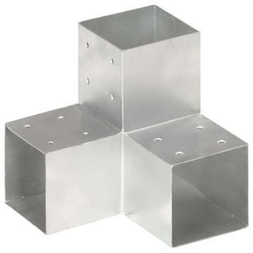 vidaXL Paalverbinding Y-vorm 101x101 mm gegalvaniseerd, Tuin en Terras, Palen, Balken en Planken, Verzenden, Nieuw