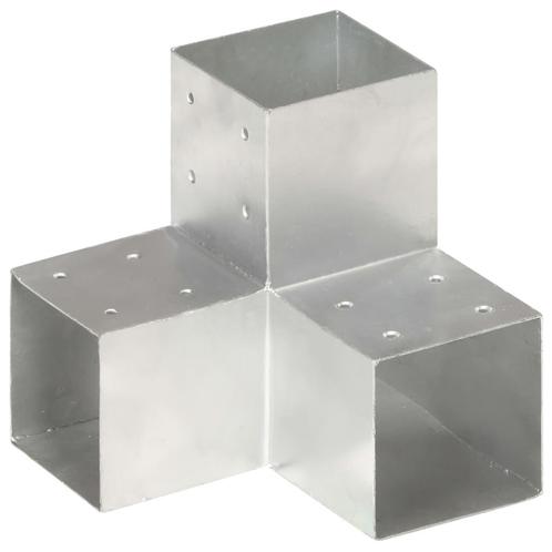 vidaXL Paalverbinding Y-vorm 101x101 mm gegalvaniseerd, Tuin en Terras, Palen, Balken en Planken, Nieuw, Verzenden