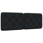 vidaXL Hoofdbordkussen 120 cm stof zwart, Verzenden, Nieuw